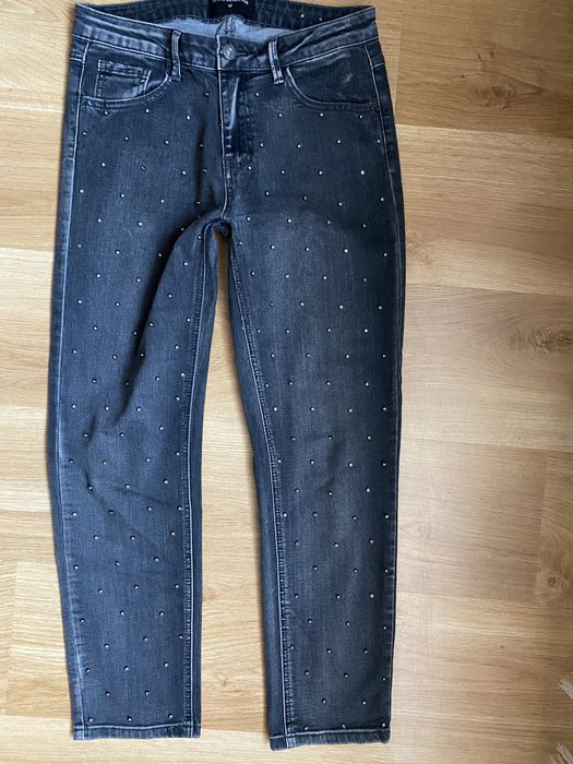 Jeansy Reserved 40 L dżety rurki szare