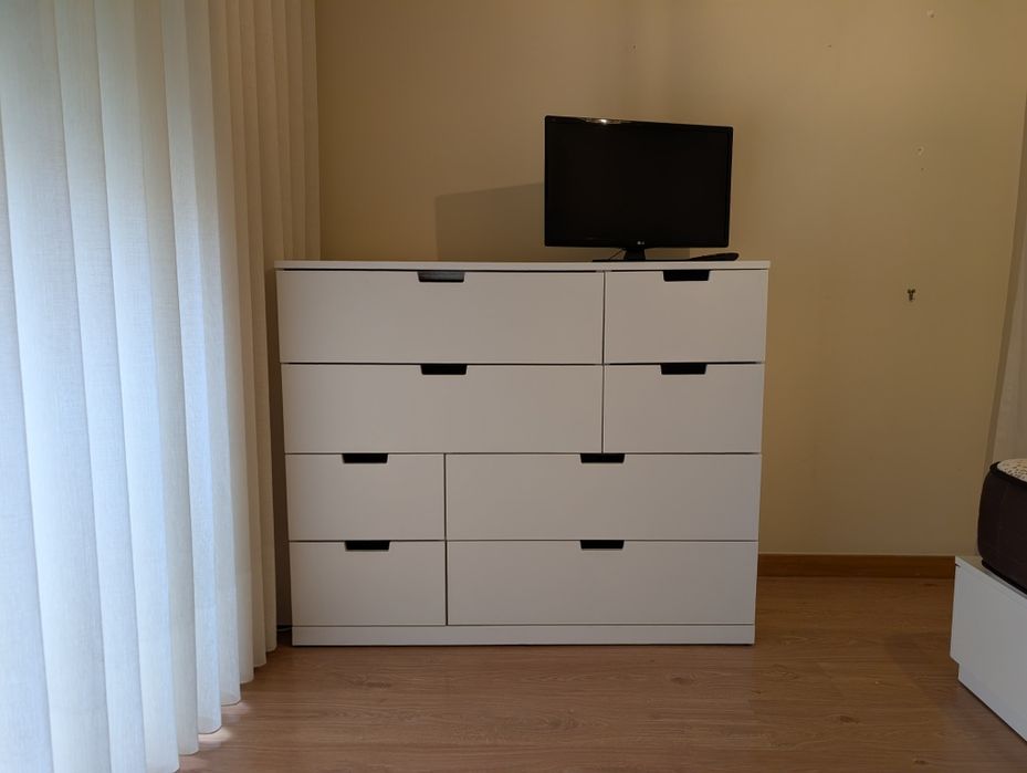 NORDLI cómoda c/8 gavetas, branco, 120x99 cm - IKEA