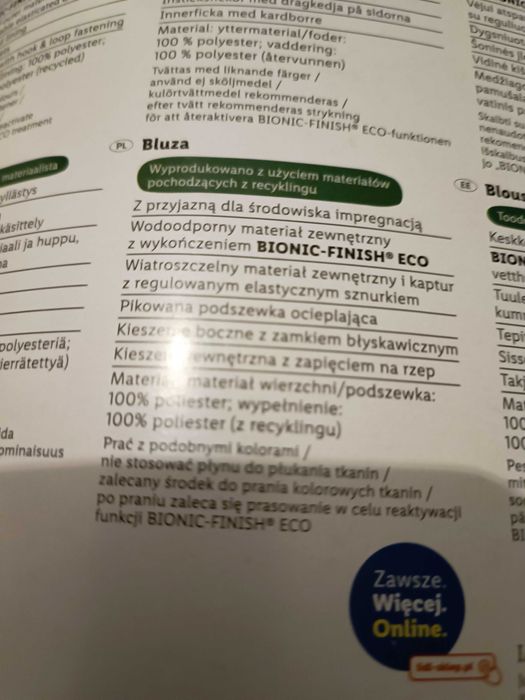 Kurtka męska ocieplana wiatroszczelna roz. L