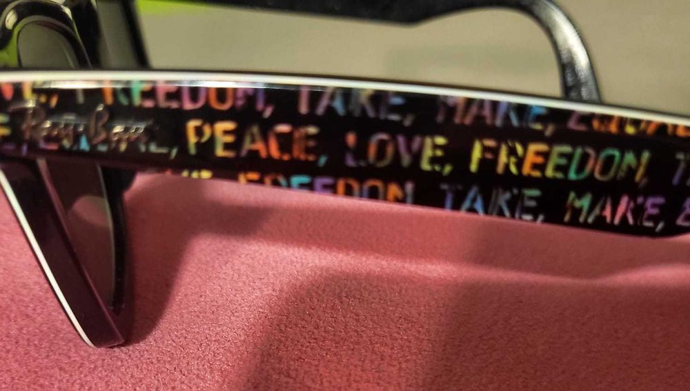Oryginalne okulary Ray-Ban Original Wayfarer Rare Prints. Okazja