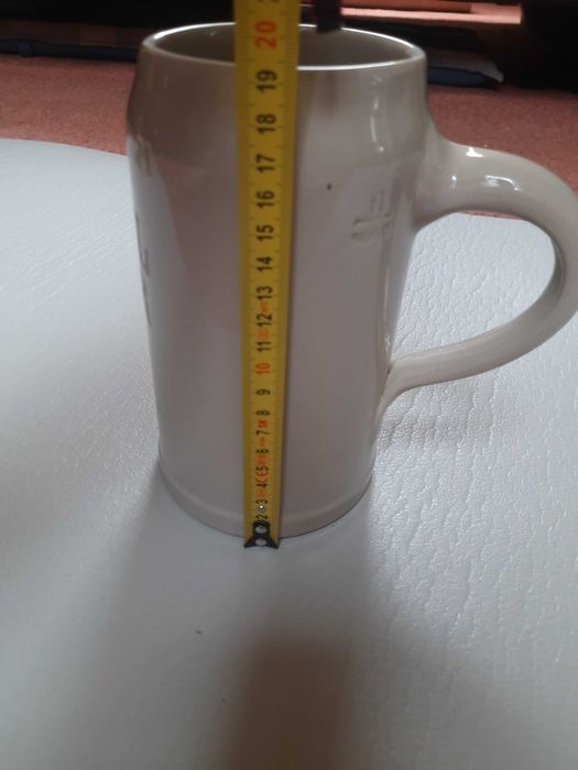 Kufel do piwa, gliniany/ceramiczny, Dinkelacker