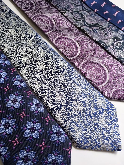 Галстук сиреневый фиолетовый свадебный на выпускной Charles Tyrwhitt