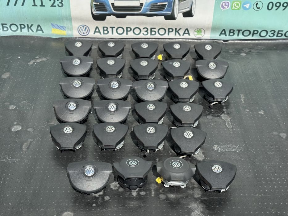 Airbag руля аірбег подушка фольксваген пассат б6 гольф 5 кадді тоуран