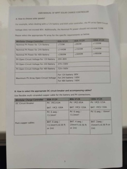 MPPT контроллер 60A  солнечна панель батарея MakeSkyBlue V124 новинка!