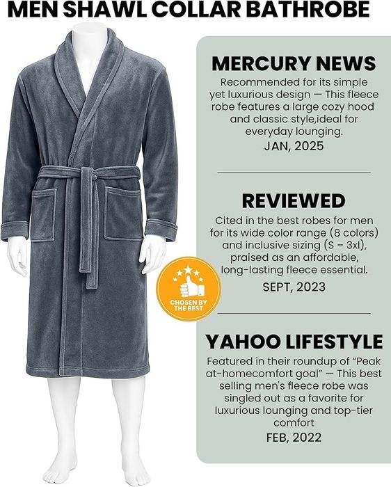 Халат NY Threads флис S_XL оригинал