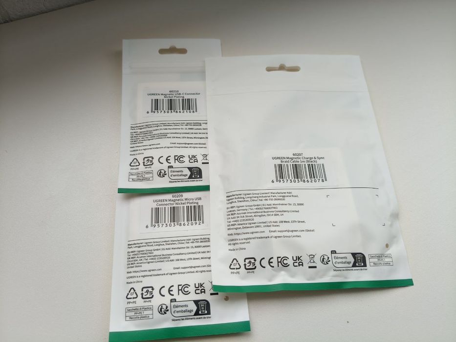 Зарядний кабель магнітний type c, micro usb