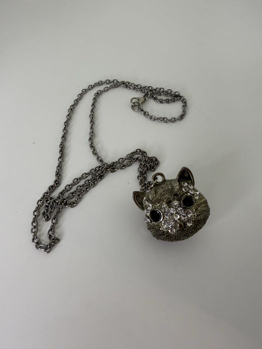 Naszyjnik kot głowa kota naszyjnik wisiorek duży