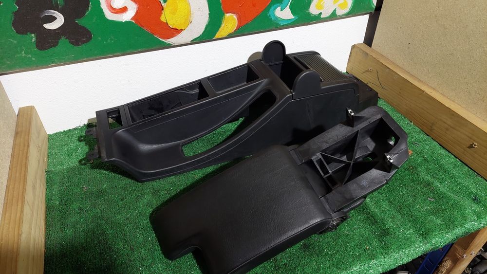 Consola central e apoio de braço completas para bmw e46 material usado