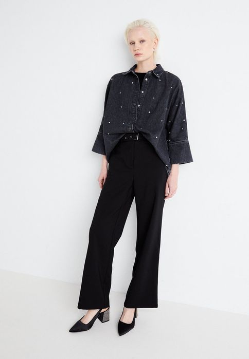 Koszula jeansowa czarna OVERSIZE Only M