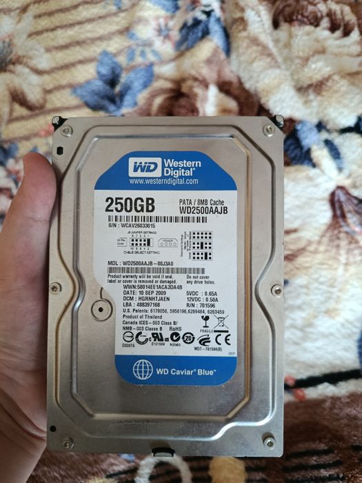 hdd 250 gb - купить комплектующие для ПК - Цена на OLX.ua