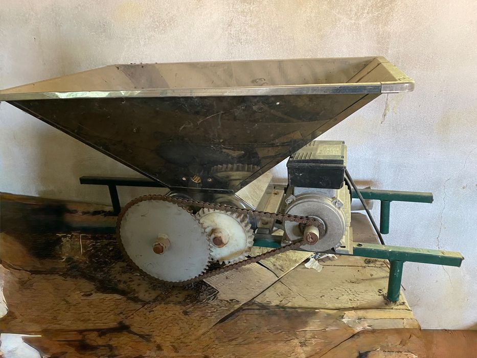 Esmagador Elétrico para Uvas Inox