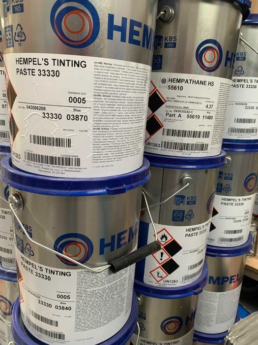 Farba okrętowa poliuretanowa HEMPEL, SIGMA, kolory RAL