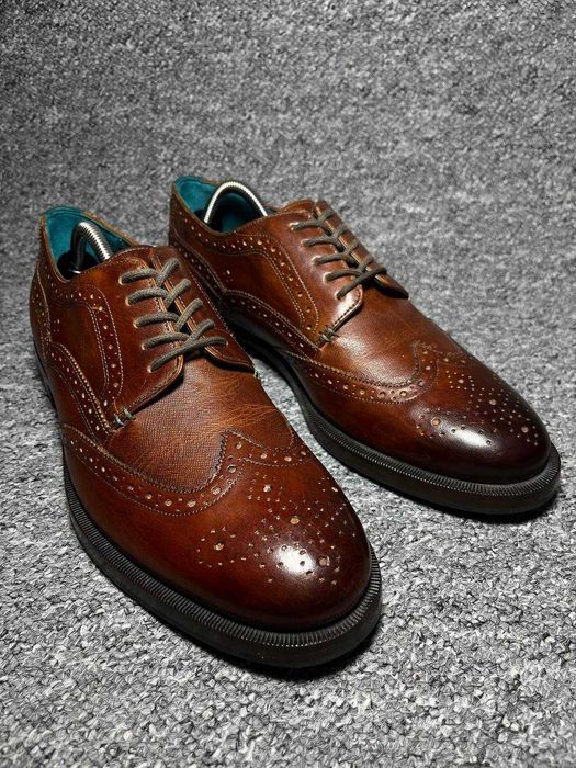Чоловічі броги туфлі челсі TED BAKER Senape Leather Wingtip 44(28см)