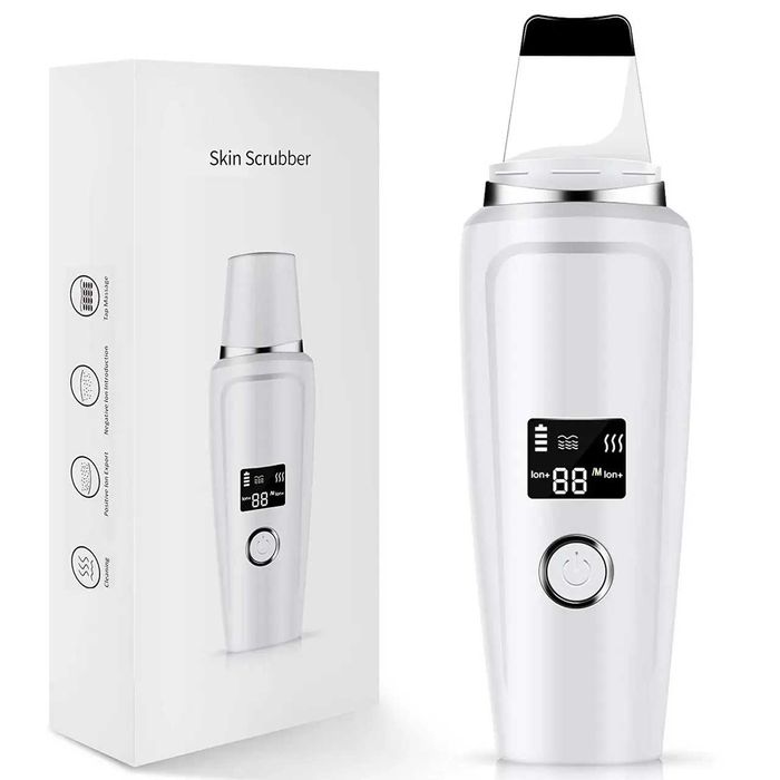 Ультразвуковой скрабер с LED-дисплеем, ионизацией и функцией нагрева