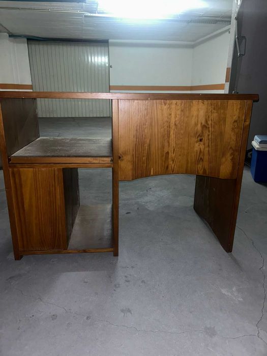 Secretária de Madeira / Conjunto Secretária + Cabinet