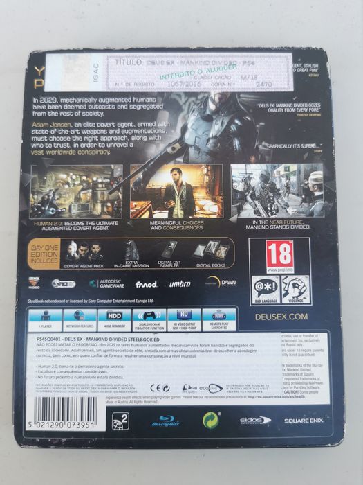 Deus Ex Mankind Divided PS4