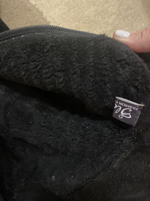 Сапоги зимові замшеві високі