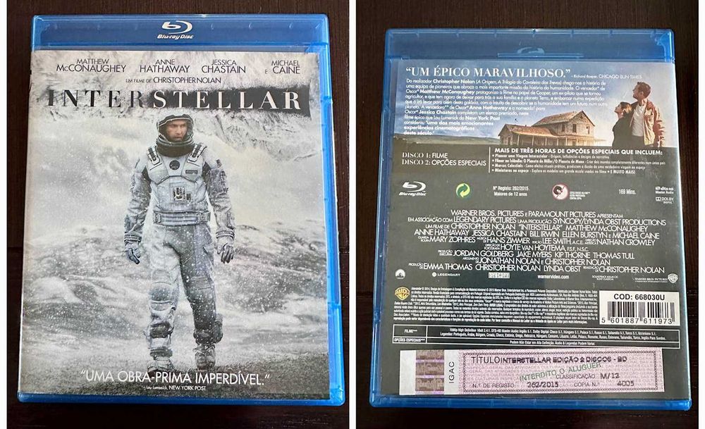 Venda direta de Blu-ray's 4K UHD e Blu-ray's