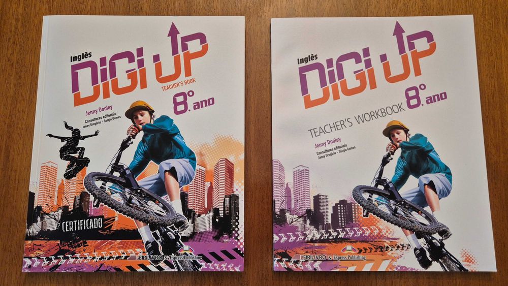 Vendo Manual do Professor e materiais de Inglês DIGI UP 8º Ano - NOVO!