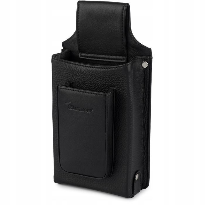 Etui kabura kelnerska skórzana na pasek sakwa na portfel notatki skóra