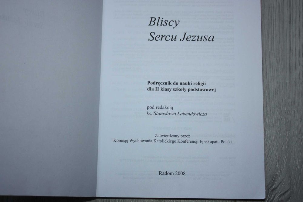 Bliscy sercu Jezusa Religia 2 klasa