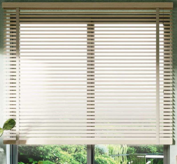 Żaluzja drewniana, 50 mm, 93x207 cm, balkonowa