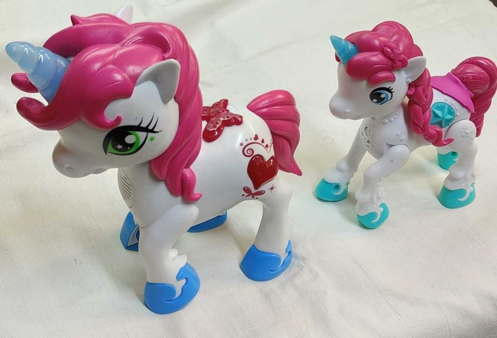 Zabawka interaktywna koń jednorożec  6 funkcji przycisku dźwięku 2 szt