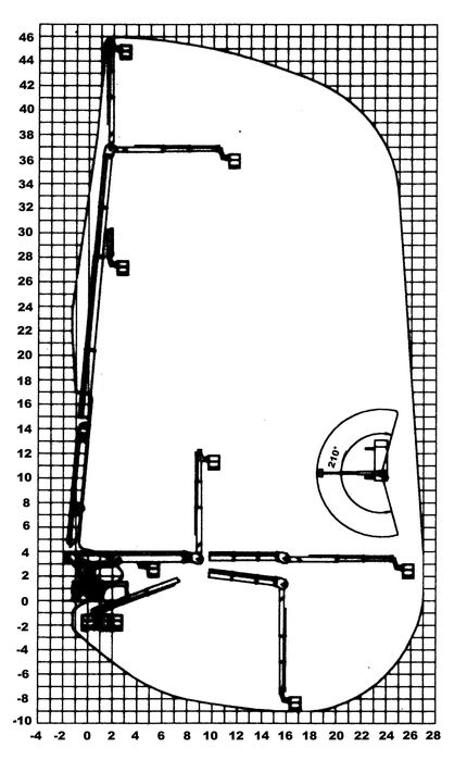 Автовишка з висотою підйому 46 метрів. Mercedes-Benz Actros
