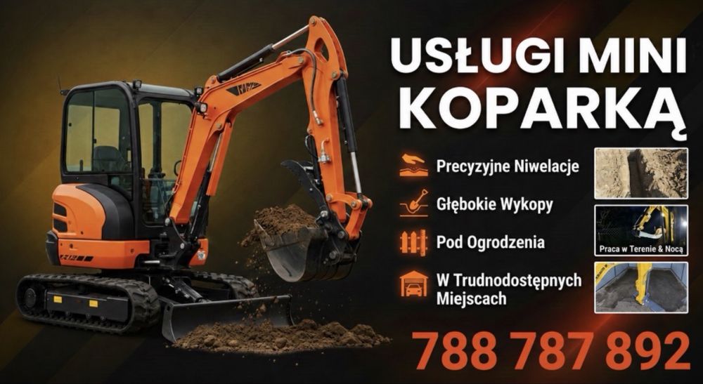 Usługi minikoparka