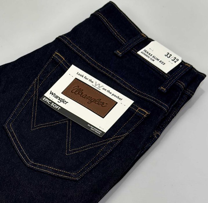 Spodnie męskie jeansy Wrangler Texas Slim 822 Moonlight Rinse W33 L32
