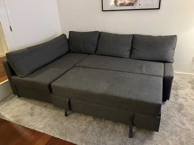 sofá-cama de canto