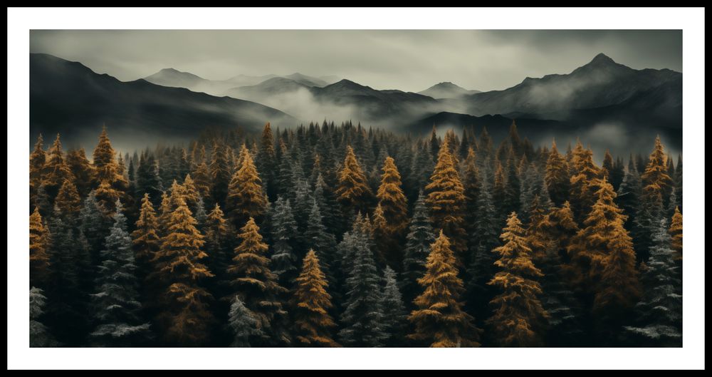 Plakat 91,3x44,5cm Mglisty Poranek