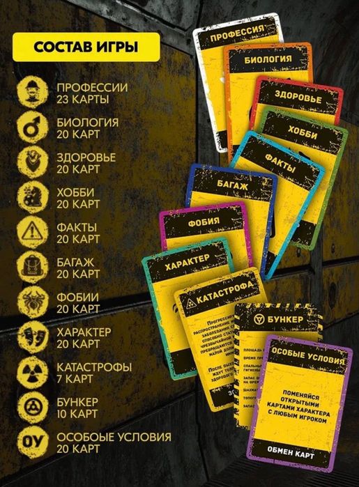 Настільна гра Бункер 3.0 / Первое убежище настольная игра