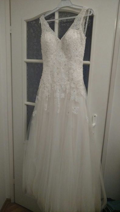 Piękna, oryginalna suknia TONY BOWLS Mon Cheri! Rozmiar 36