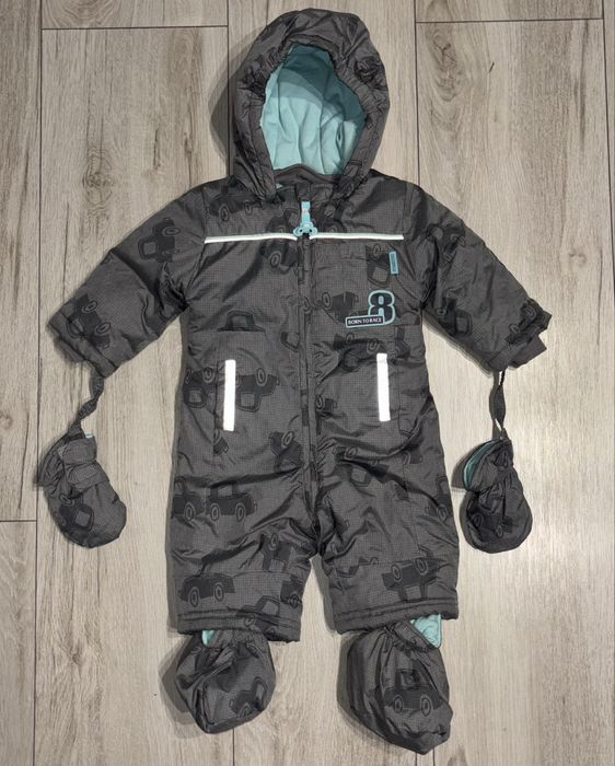 Coccodrillo kombinezon chłopięcy ocieplany 68cm jak nowy