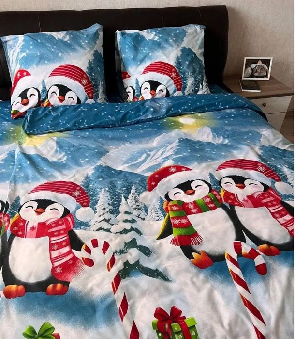 Новорічна постіль з тканини Бязь Голд Люкс