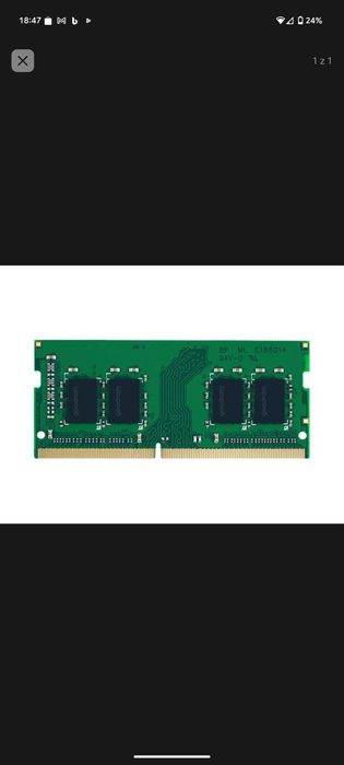 DDR4 GOODRAM 16GB (1x16GB) 3200MHz CL22  dożywotnia gwarancja x kom