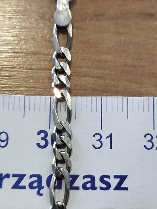 Łańcuszek Figaro srebro 925  bez krzyżyka ok. 10.90 g