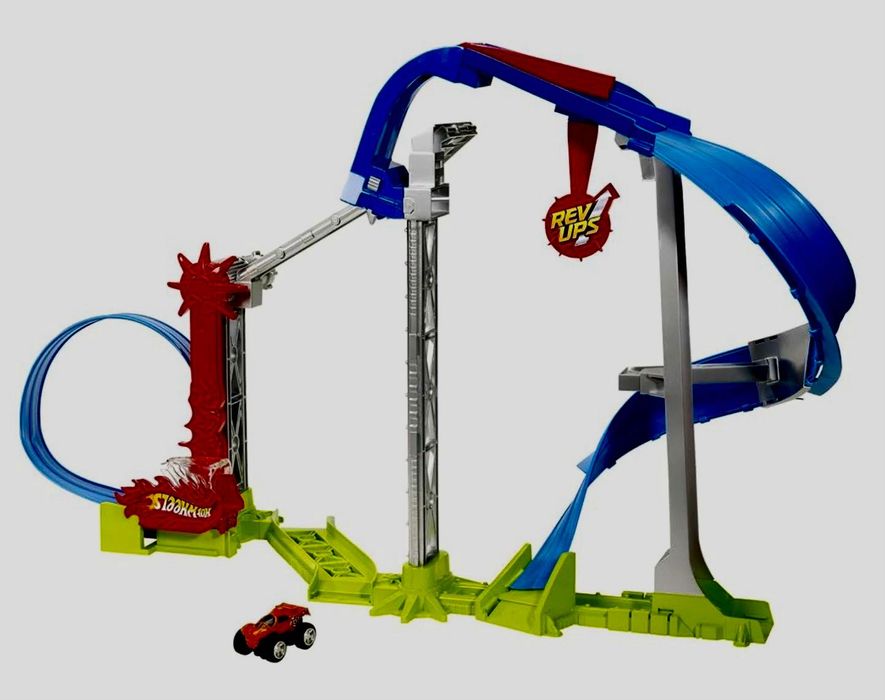 HotWheels tor magnetyczny RevUps z resorakami 16szt