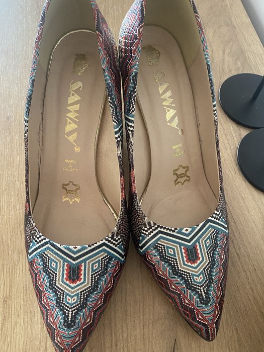 Buty na obcasie czółenka pantofle szpilki