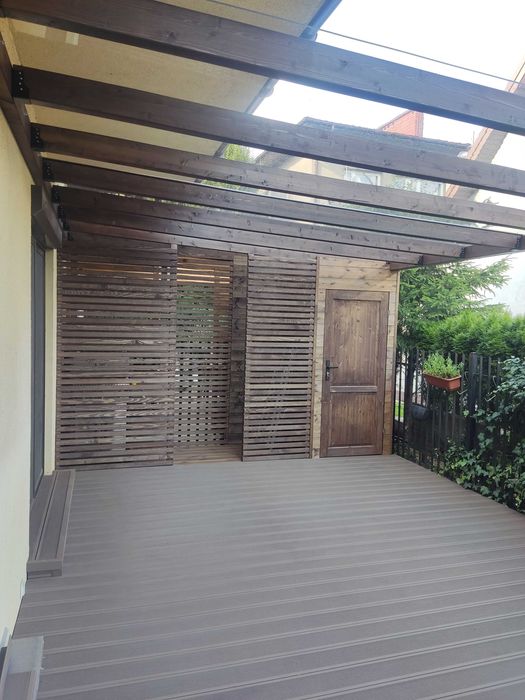 Taras kompozytowy, imitacja drewna, kompleksowe wykonanie, szybko