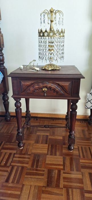 Mesas de cabeceira madeira vintage