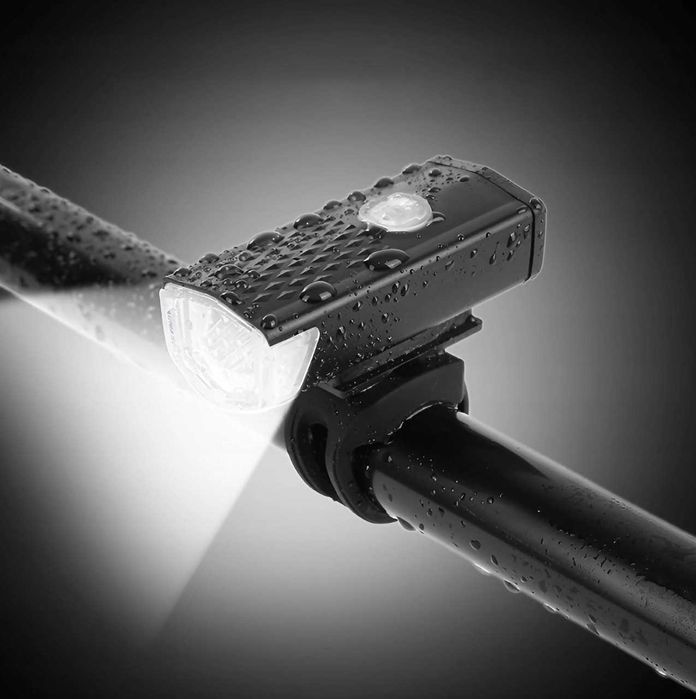 LAMPKA rowerowa LED przód tył zestaw do roweru USB