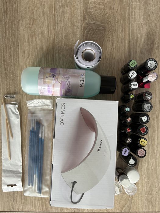 SEMILAC zestaw do manicure hybrydowego