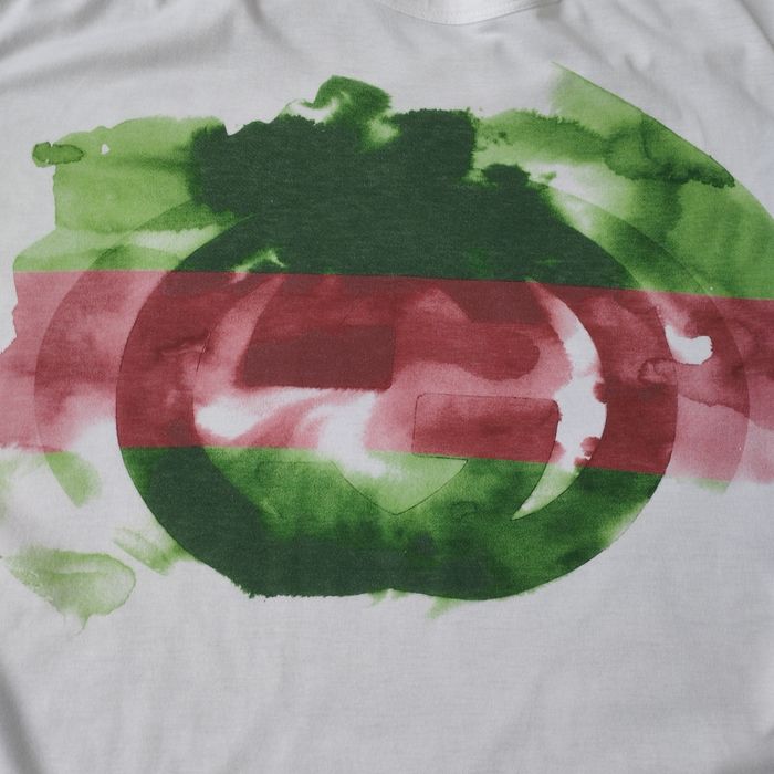 Футболка Gucci Watercolor GG logo