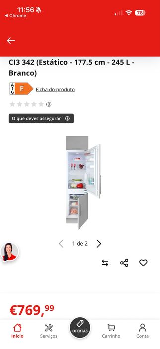 Frigorifico de encastre TEKA CI3 342 EU
