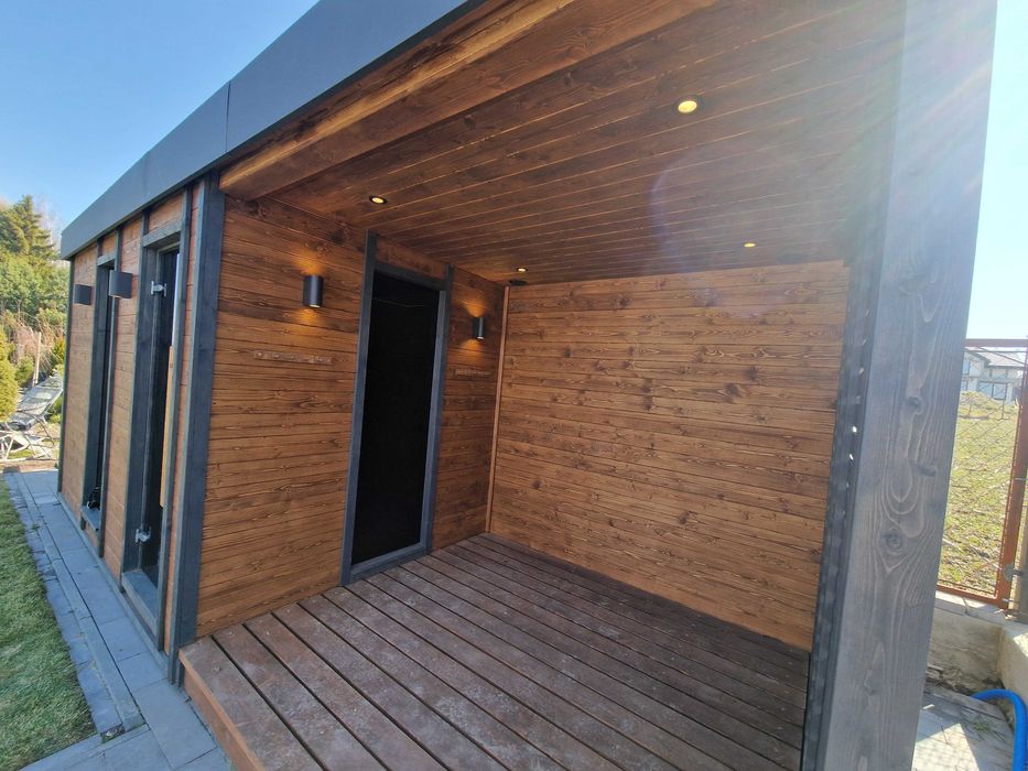 Sauna FIŃSKA sucha ogrodowa, piec