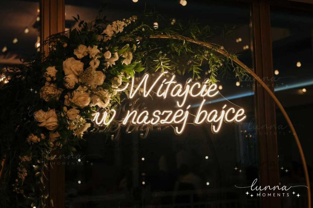 Witajcie w naszej bajce | Neon Ledon Napis Led | Autorskie Ledony