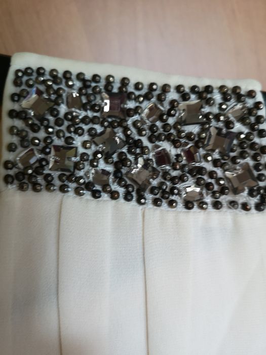 Nowa sukienka Vila rzymianka ecru elegancka Komunia lato krótka wesele