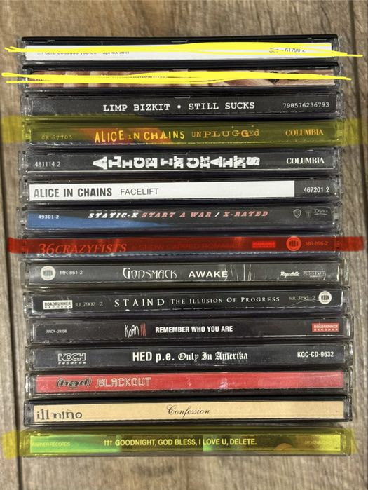 Продам CD. Alice In Chains, Limp Bizkit, Korn Nu Metal